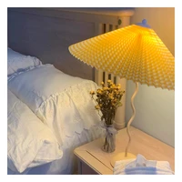 nordic bedroom bedside led table lamps minimalist origami table lights chinese style lamp umbrella reading lights luminarias b