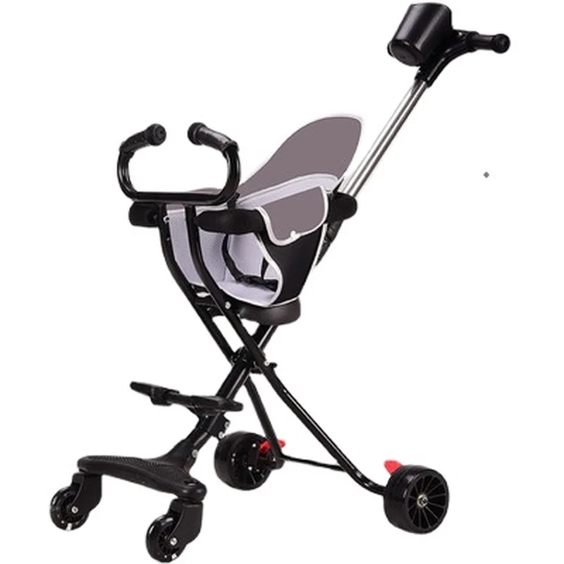 Three Wheels Baby Stroller Kids Tricycle Travel Lightweight Stroller Baby Wheelchair Trolley Baby Pram Jogging Stroller 8M-6Y