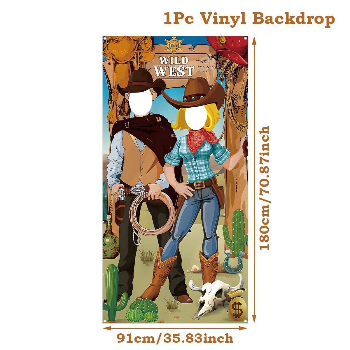 

Виниловая ковбойская лошадь фотобудка Wayfun