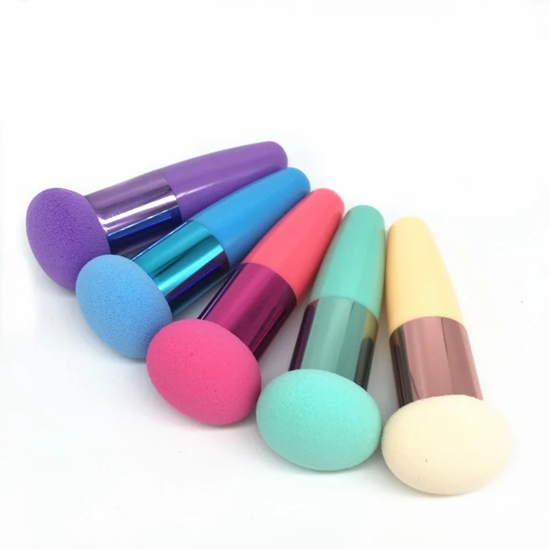 

Mushroom Head Makeup Brushes Powder Puff Cosmetic Sponge with Handle Women Fashion Professional Makeup Beauty Tools