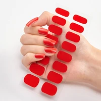 elegant nail sticker shiny design stickers for foil nails pure solid color decals plain stickers women salon nail art