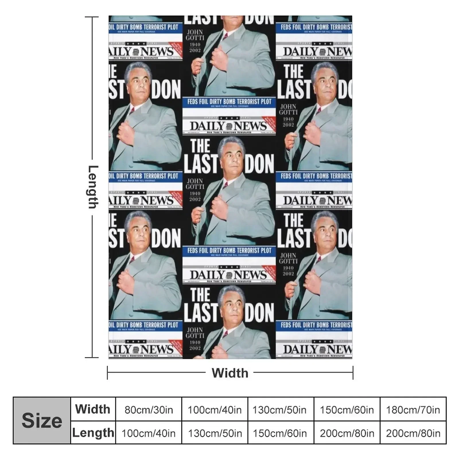 Одеяло John Gotti The Last Don декоративные одеяла для кровати