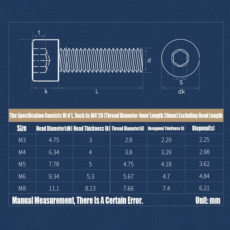 Винты нержавеющая сталь M3 M4 M5 M6 6-45 мм |