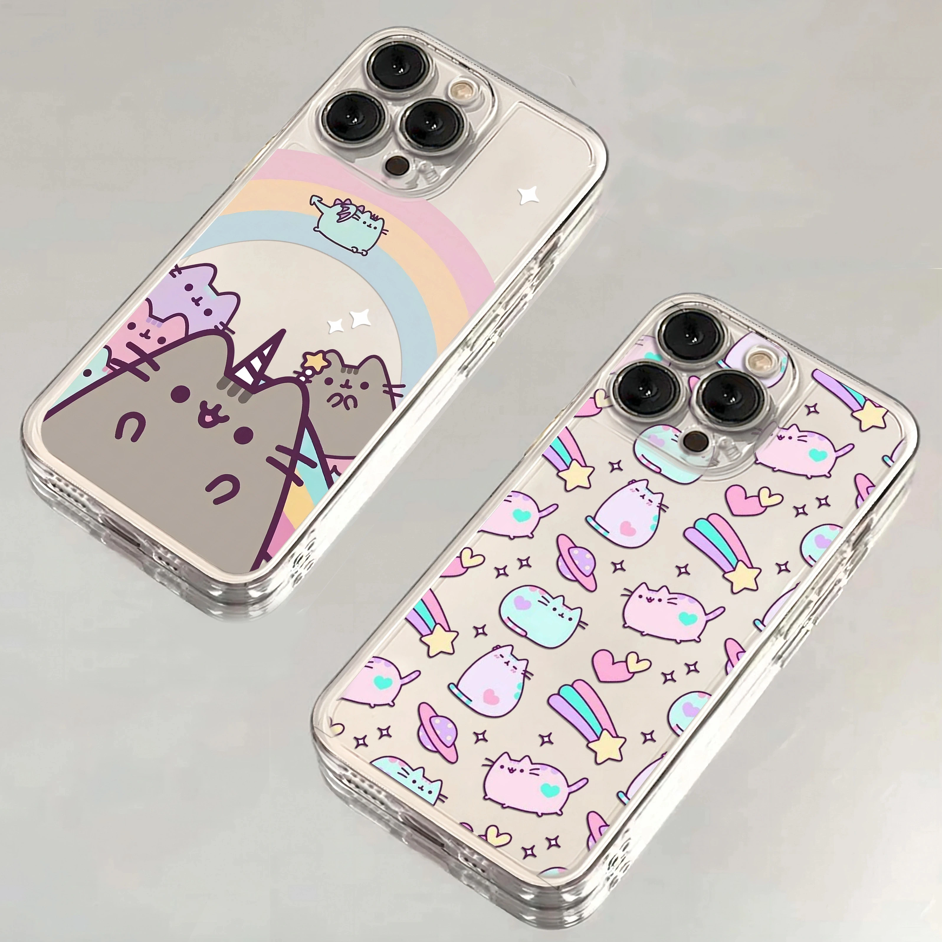 Чехол для телефона с милым рисунком P-Pusheens Cat Ins iPhone 16 15 14 13 12 11 Pro Max XS X XR 7 8 SE