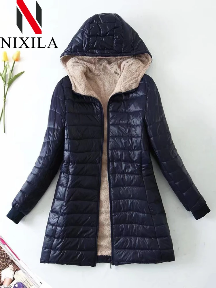 Новое осенне-зимнее пальто женские корейские модные элегантные прямые парки с