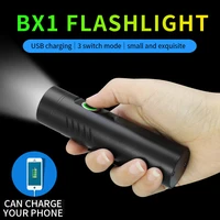 2022 led flashlight ultra bright torch t6l2p50p90 camping light bicycle light built in 18650 battery rechargeable lantern