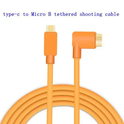 

USB 3.0 type-C Micro-B camera cable for Canon 1DX2 5DS 5D4 Nikon D800 D810 D850MacBook USB3.1 USB-C 3.0 Micro B