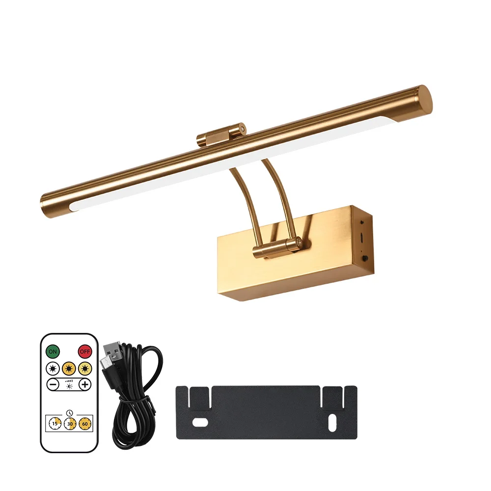 

Перезаряжаемые Светодиодные Настенные Светильники В Современном Стиле, Золотые, 40 См, Без Сверления, Беспроводные