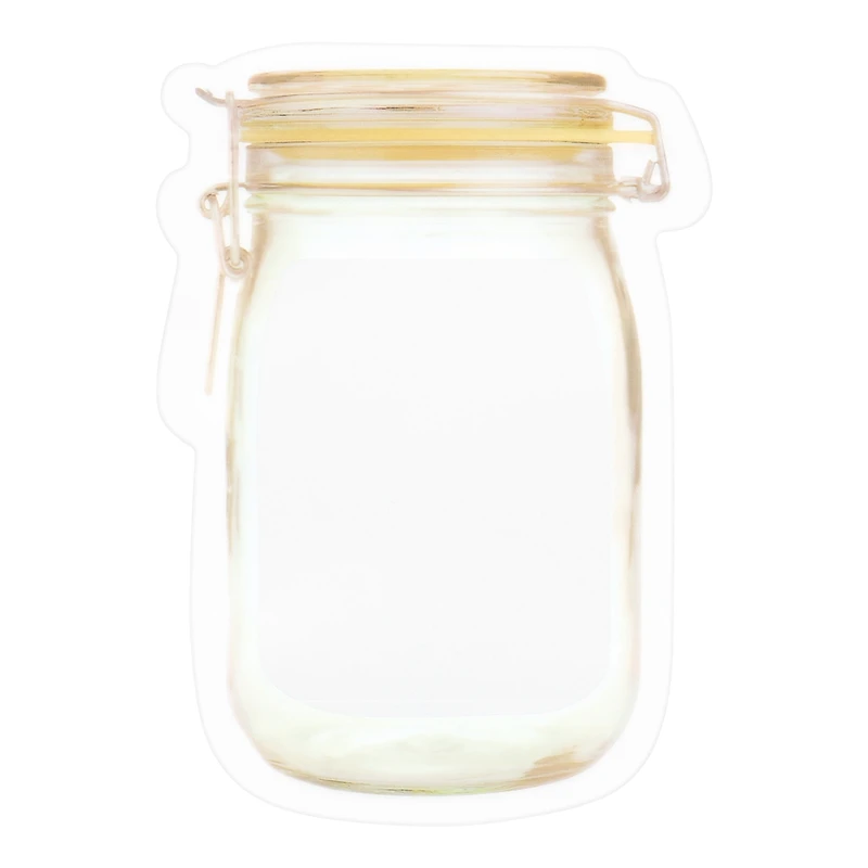 

100 Pcs Reusable Jar Zipper Bags Snack Food Storage Bag Seal Bags Candy Nuts Cookies Kitchen Organizer