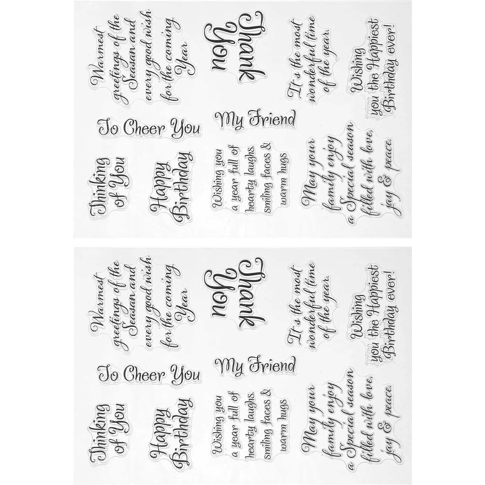 

2 Sheets Hand Account Strips Sticker Memo Decal Decals Literary Scrapbooking Stickers Delicate Greeting Cards Vintage