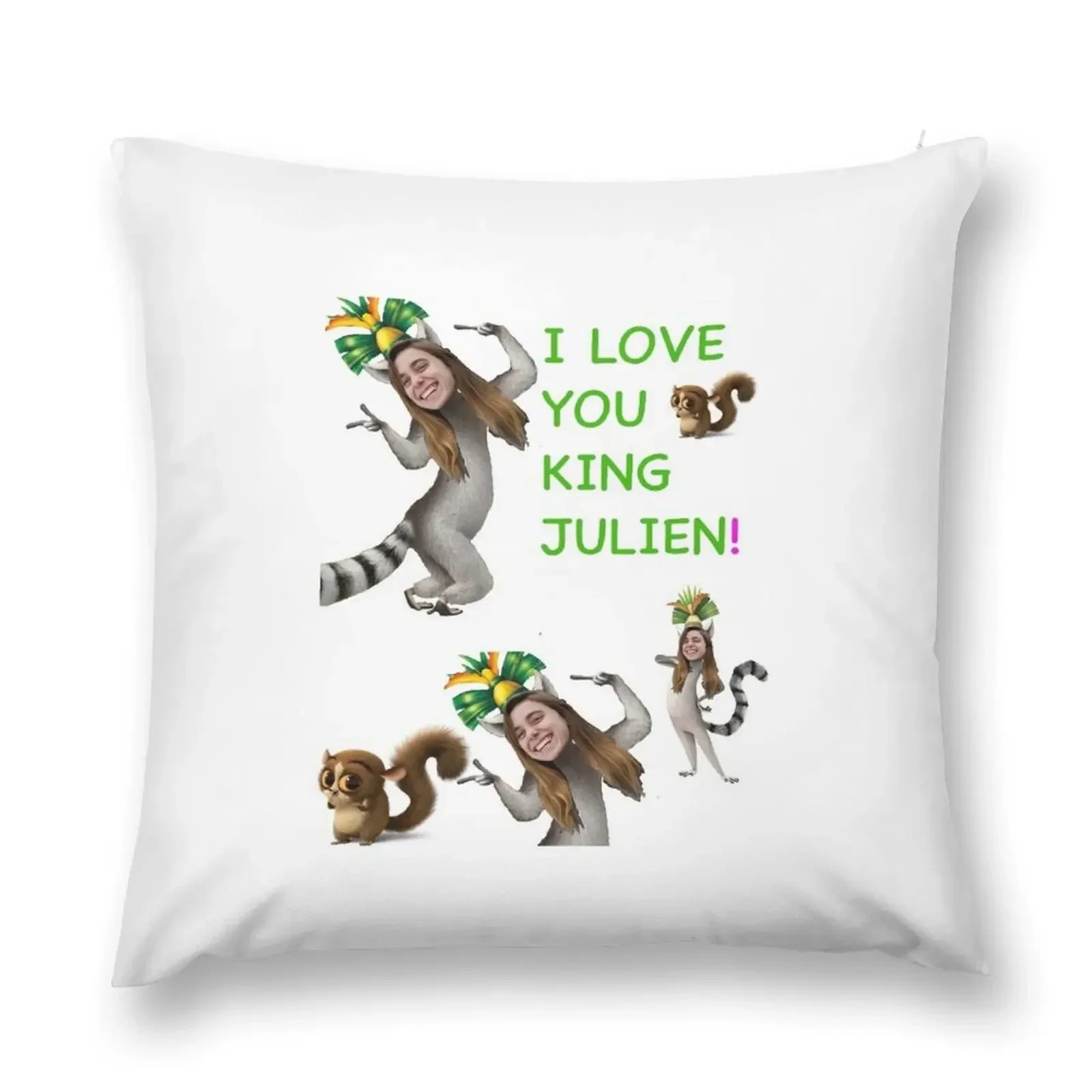I Love You King Julien Baker декоративная подушка чехлы для диванов декор подушек наволочки