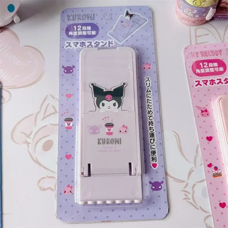 Sanrio Hello Kitty Mobile Phone Holder Cute Cartoon Kuromi Cinnamoroll My Melody Adjustable Laptop Support Bracket Holiday Gifts