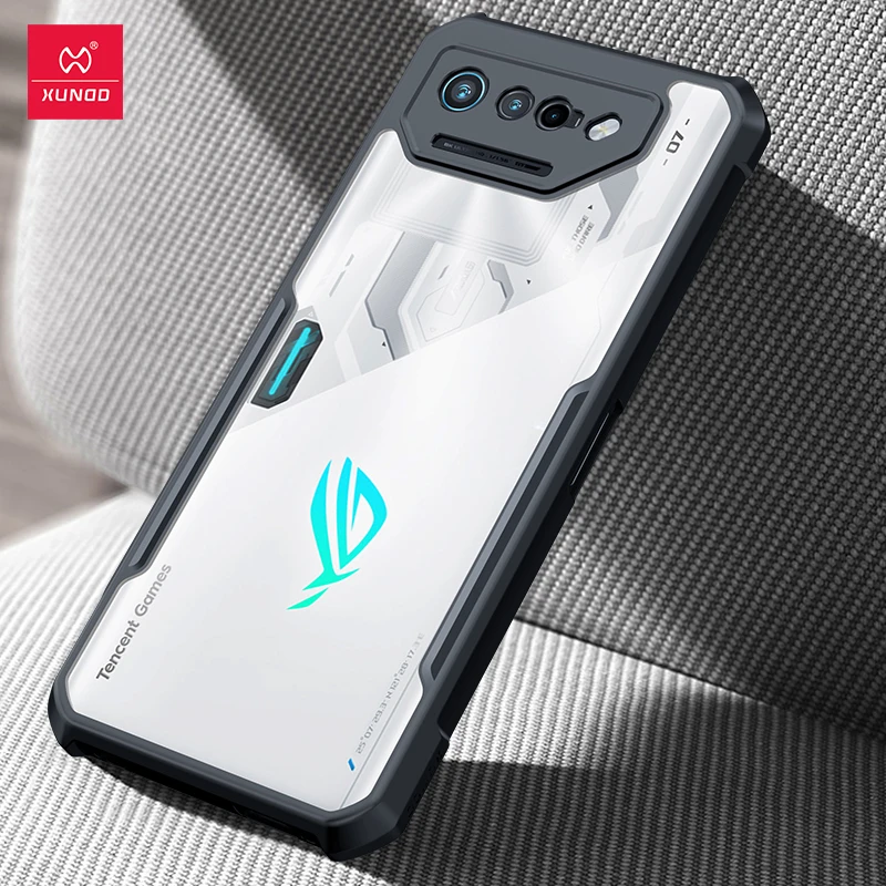 

For Asus ROG Phone 7 Case Xundd Shookproof Airbag Bumper +Transparent PC Back Cover For ROG Phone 6 7 Pro чехол