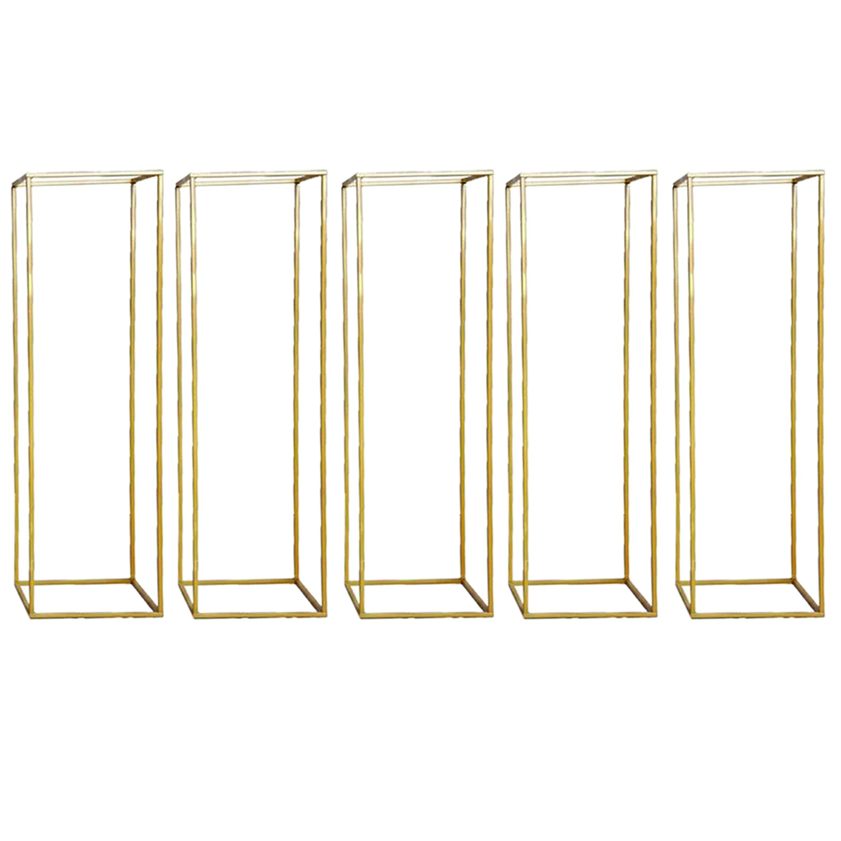 

5PC Flower Vase Floor Vases Column Stand Metal Road Lead Elegant Wedding Decor