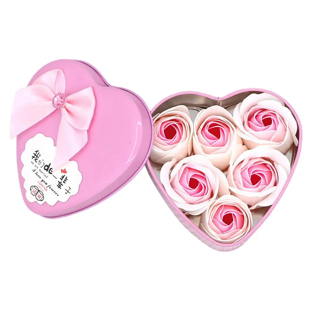 Подарочная коробка с цветочным мылом приятный запах романтическое