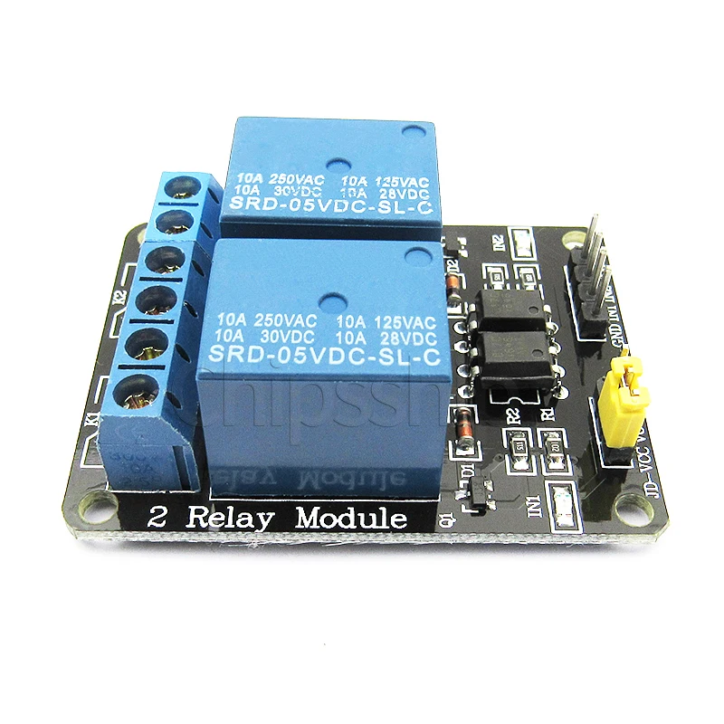 

2-way Relay module Relay expansion board with optocoupler protection function module 5V