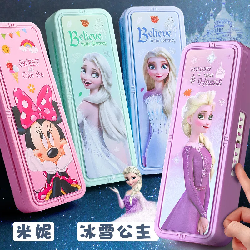 Box Cartoon Cute Mickey Mouse Pencil Case Kawaii Stationery