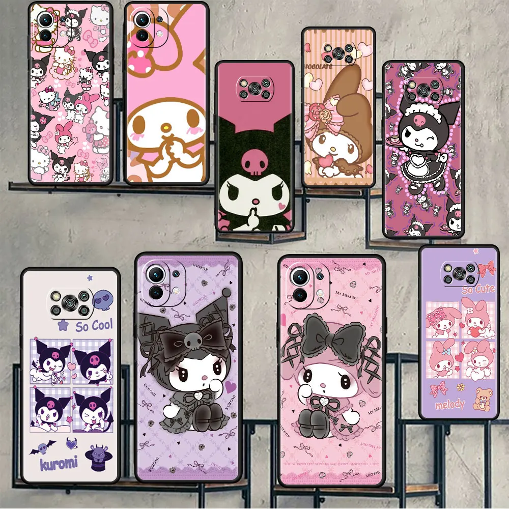 

Case For Xiaomi Mi Poco X3 X4 NFC M3 Mi 11 11T 10 T 9T 12 9 10T Lite Silicone Back Phone Cover Kuromi My Melody