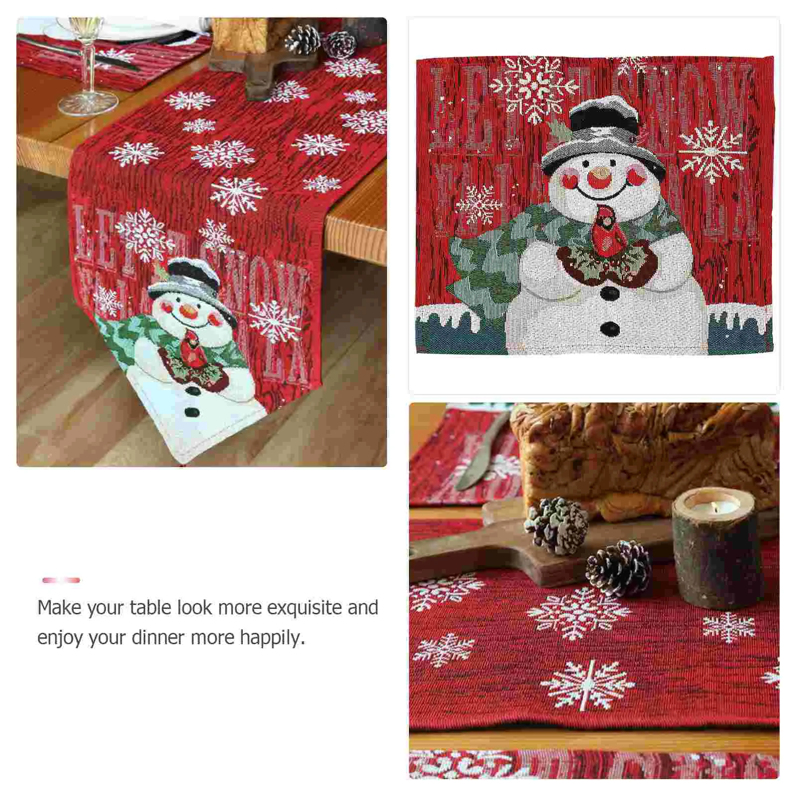 

Christmas Mat Table Coaster Placematsplacemat Holiday Coasters Drink Hot Red Trivet Santa Cup Ornament Linenpaddrinking