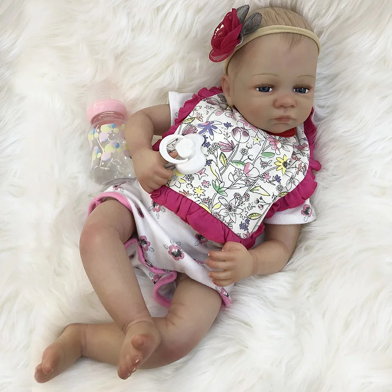 

47.5CM Pure Multi-layer Painting Skin Reborn Baby Dolls Toy Boneca Renascida Brinquedo Bebe Para Crianças Menina