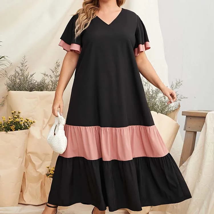 2022 new maternity temperament dress women Black