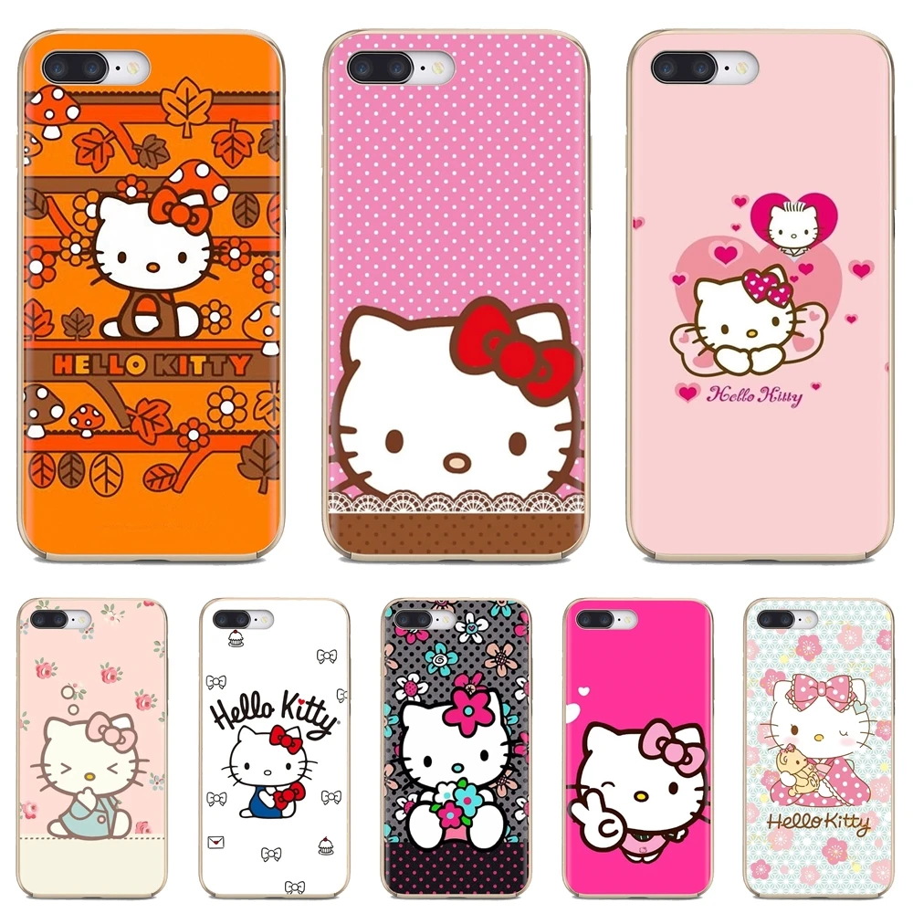 Милый Радужный силиконовый чехол Hello Kitty для iPod Touch 5 6 Xiaomi Redmi S2 Pro 5A Pocophone F1 LG G6 Q7 G5 |