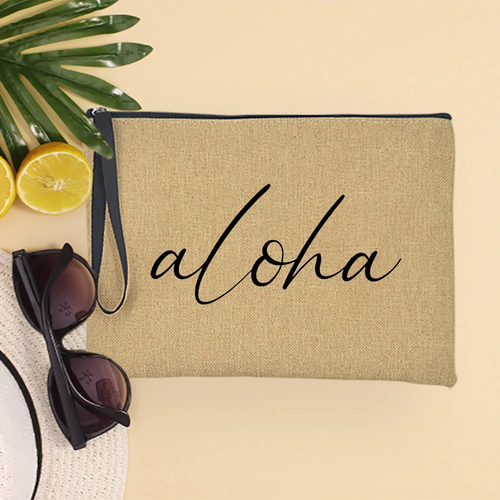 Aloha Летняя женская сумка-клатч косметичка сумка органайзеры для солнцезащитных