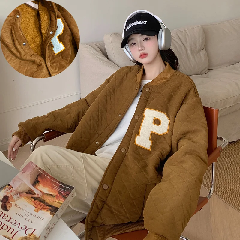 

Женская утепленная куртка из овечьей шерсти, Осень-зима 2021