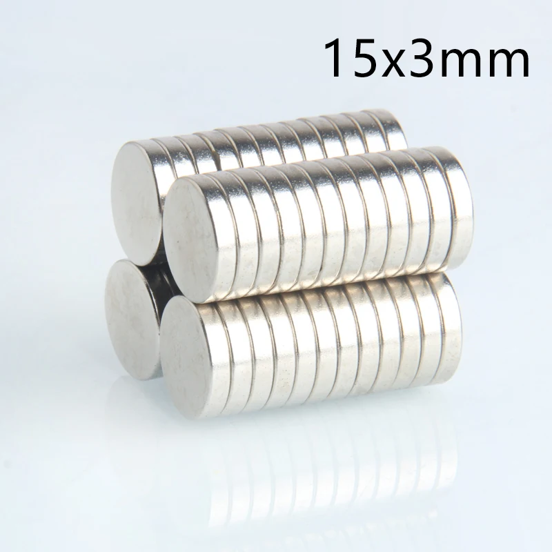 

10/20PCS 15x3 Neodymium Magnet N35 NdFeB Round Super Powerful Strong Permanent Magnetic imanes Disc 15mm x 3mm