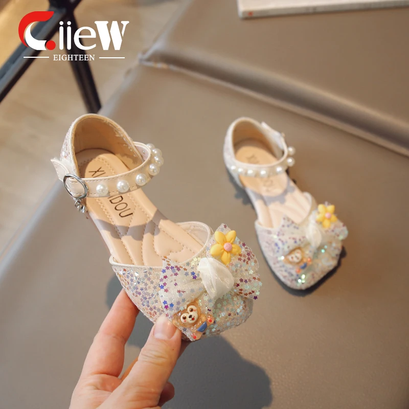 

Туфли принцессы Детские с блестками, сказочные сандалии для младенцев, танцевальная обувь для девочек, размеры 23-36