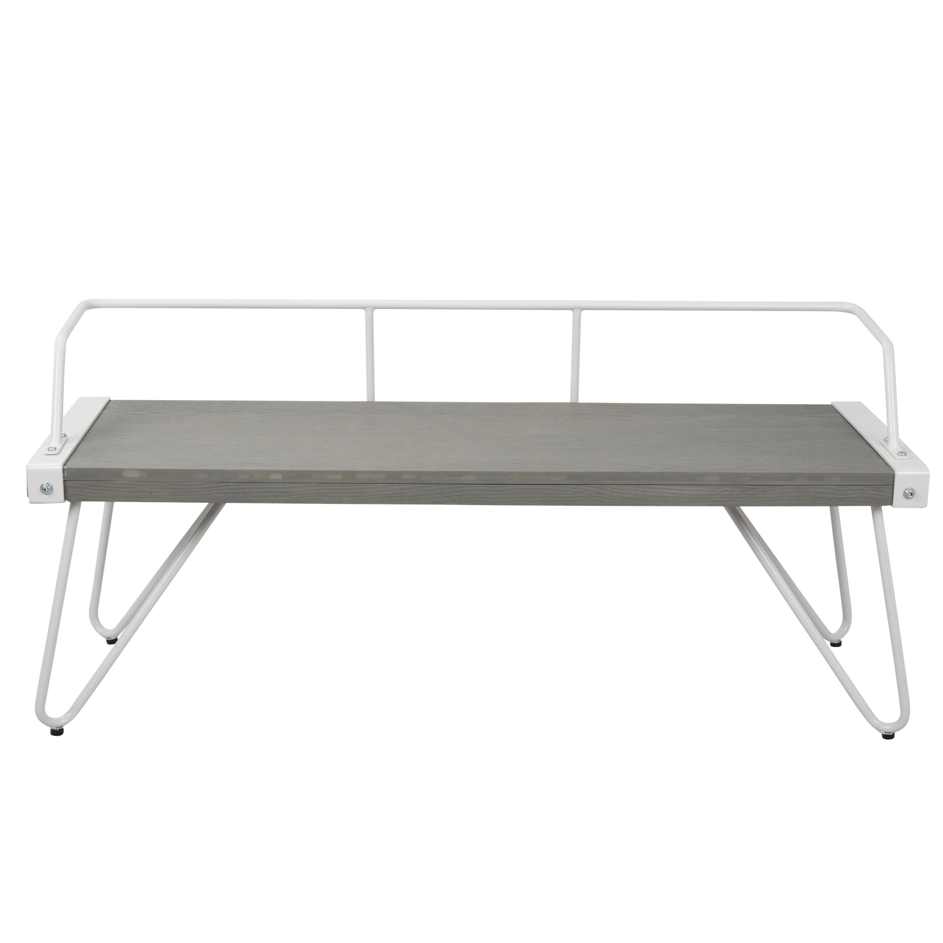 

Stefani Industrial Bench in White and Grey by LumiSource