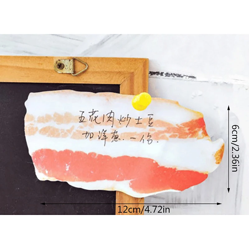 50Pcs/set Novelty Funny Fish/Meat Memo Pads Cute Food Sticky Notes Planner Paper Sticker Refrigerator Stickers Home Decor - купить по