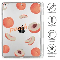 fruit pattern transparent case for ipad 9 7 2017 2018 air 2 air 1 tpu silicone shockproof cover for ipad pro 11 mini1 2 3 4 5