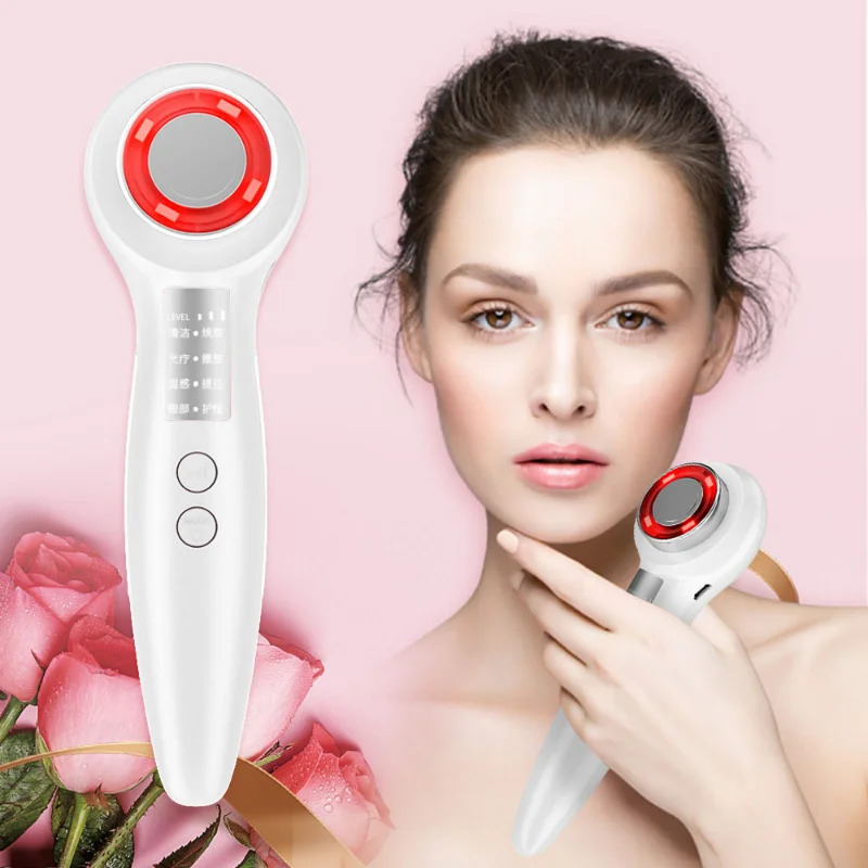 

EMS Beauty Devices Vibration Facial Massager LED Photon Light Therapy Cleansing Tool Face Lifting Tighten Beauty Care Machine