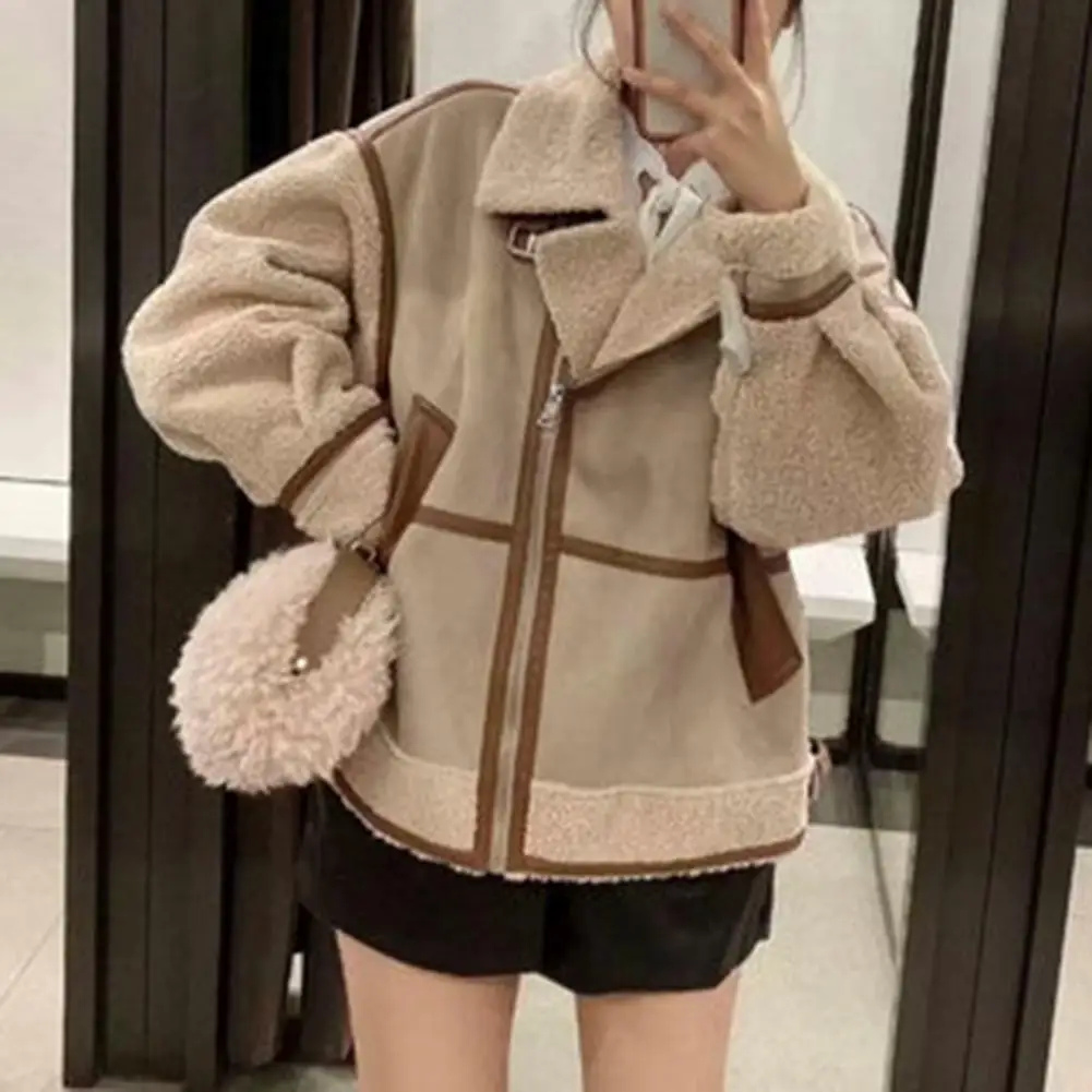 

Стильное женское пальто, верхняя одежда, пальто, лоскутное пальто с лацканами, повседневное женское зимнее теплое пальто