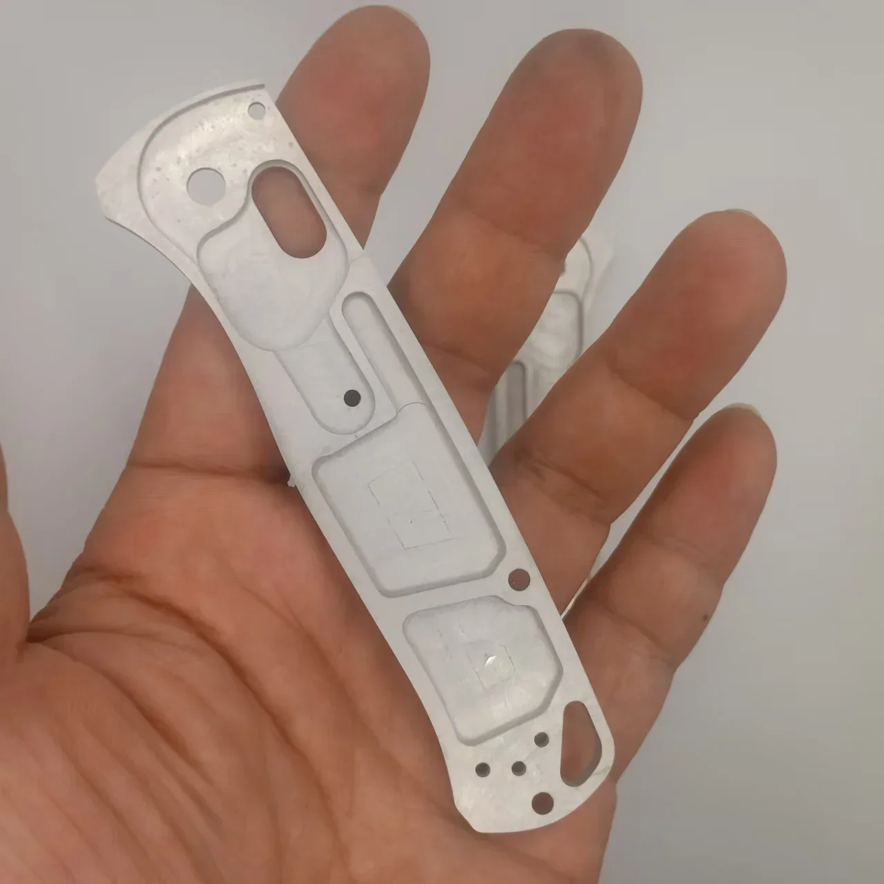 1 пара алюминиевых пескоструйных весов с ручкой сделай сам для Benchmade Bugout 535