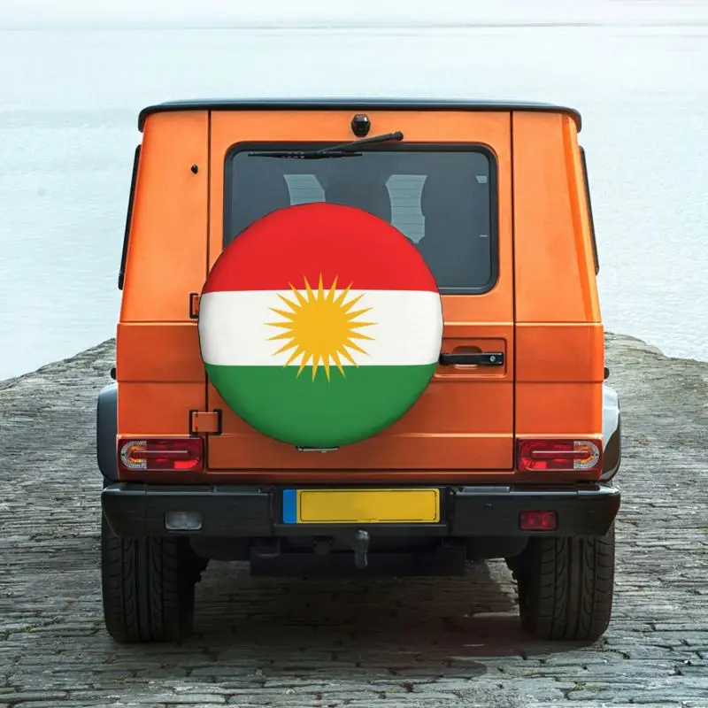 Изготовленный на заказ чехол для запасного колеса с флагом Курдистана Toyota Land Cruiser