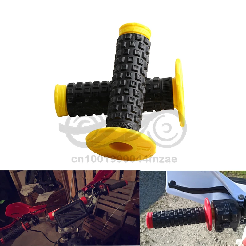 

1 Pair Motorcycle High Quality Handle Grip Dirt Pit Bike Motocross 7/8" Handlebar Rubber Gel Hand Grips Brake Hands