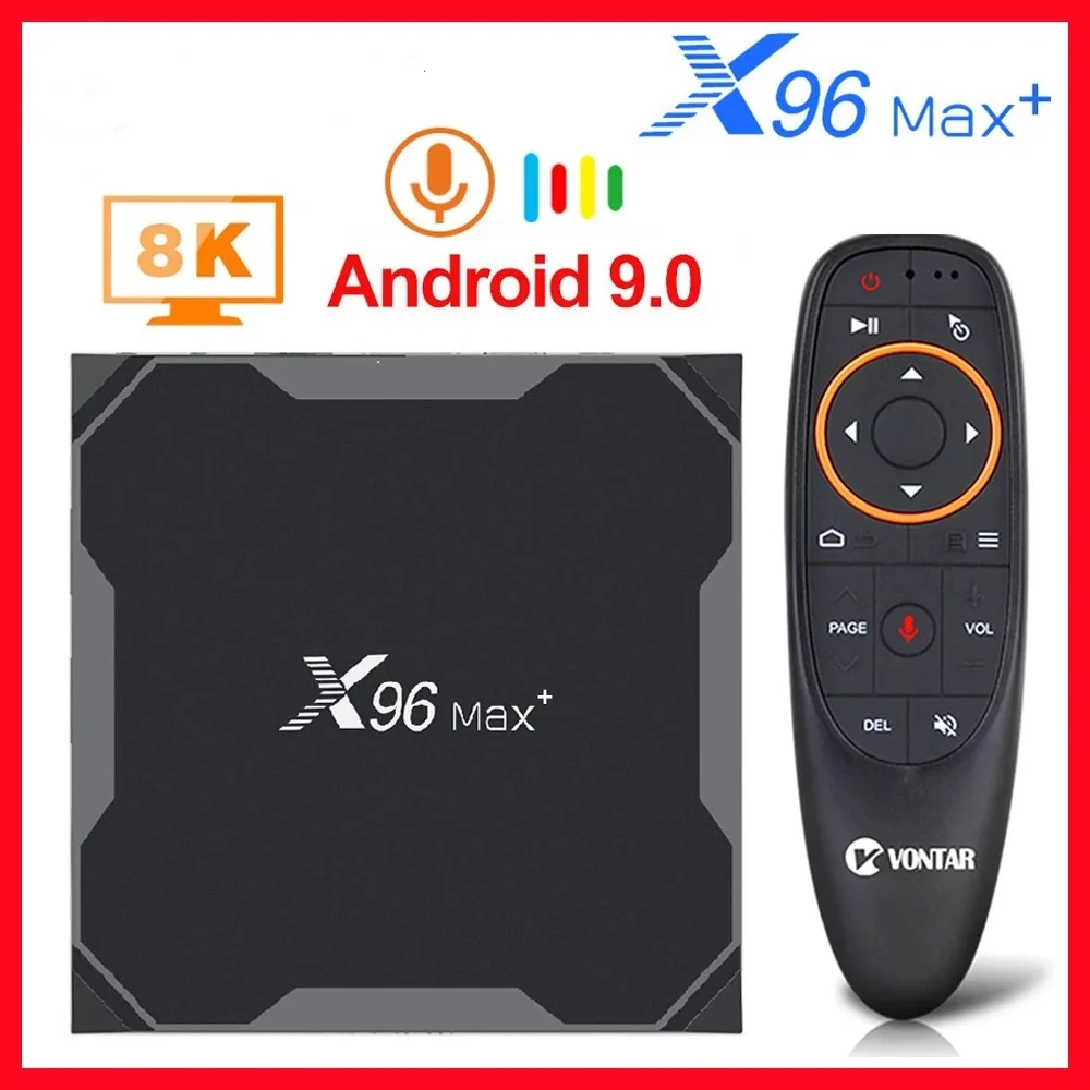 

2022 Original X96 MAX Plus Amlogic S905X3 2g 16g Android 9.0 TV Box 64-Bit Quad Core Dual WiFi BT4.0 8K more 12m plus