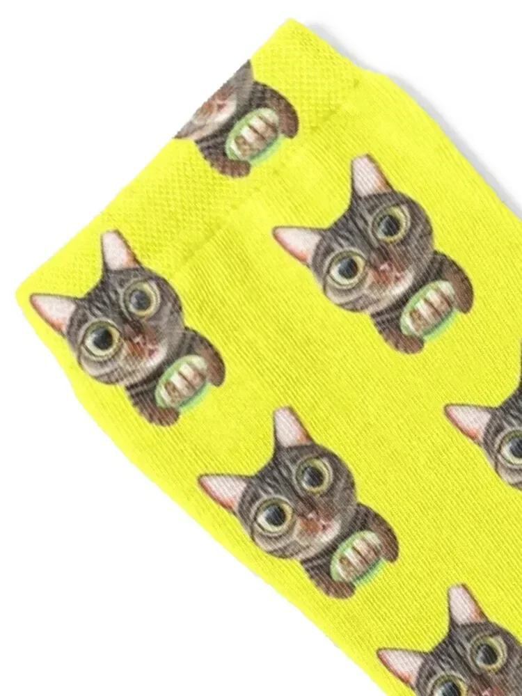Tamaow Оригинальный кошачий портрет Картошка с Popiah | Носки забавные подарочные