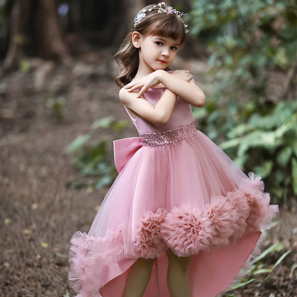 

Girls Princess Wedding Dress 2-10 Years Kids Girls Lace Cotton Birthday Party Dress Children Girls Dress Kids Ball Gown Vestidos