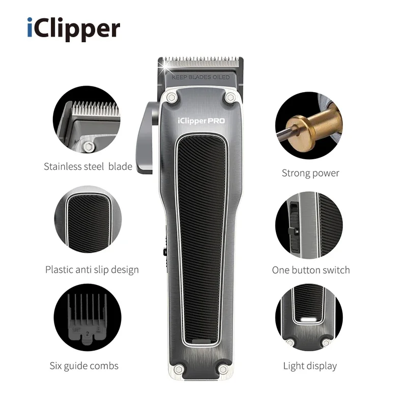 IClipper-K77 Профессиональная машинка для стрижки волос со съемным лезвием и