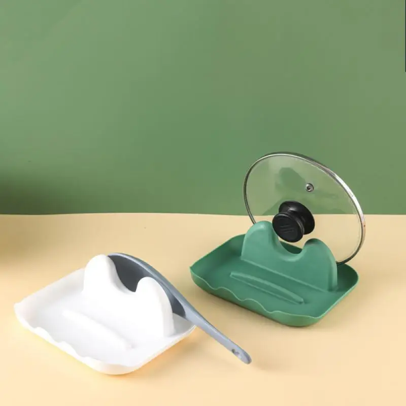 

Пластиковые полки для хранения, многофункциональный термостойкий держатель для крышек сковородок, различных цветов, для приготовления пищ...