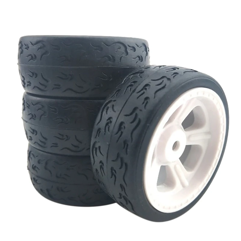 

4 шт. 12 мм шестигранник 66 мм Резиновые Покрышки на радиоуправлении колесный обод для модели 1/10 плоские беговые, Дрифтинг, большая лапка ожида...