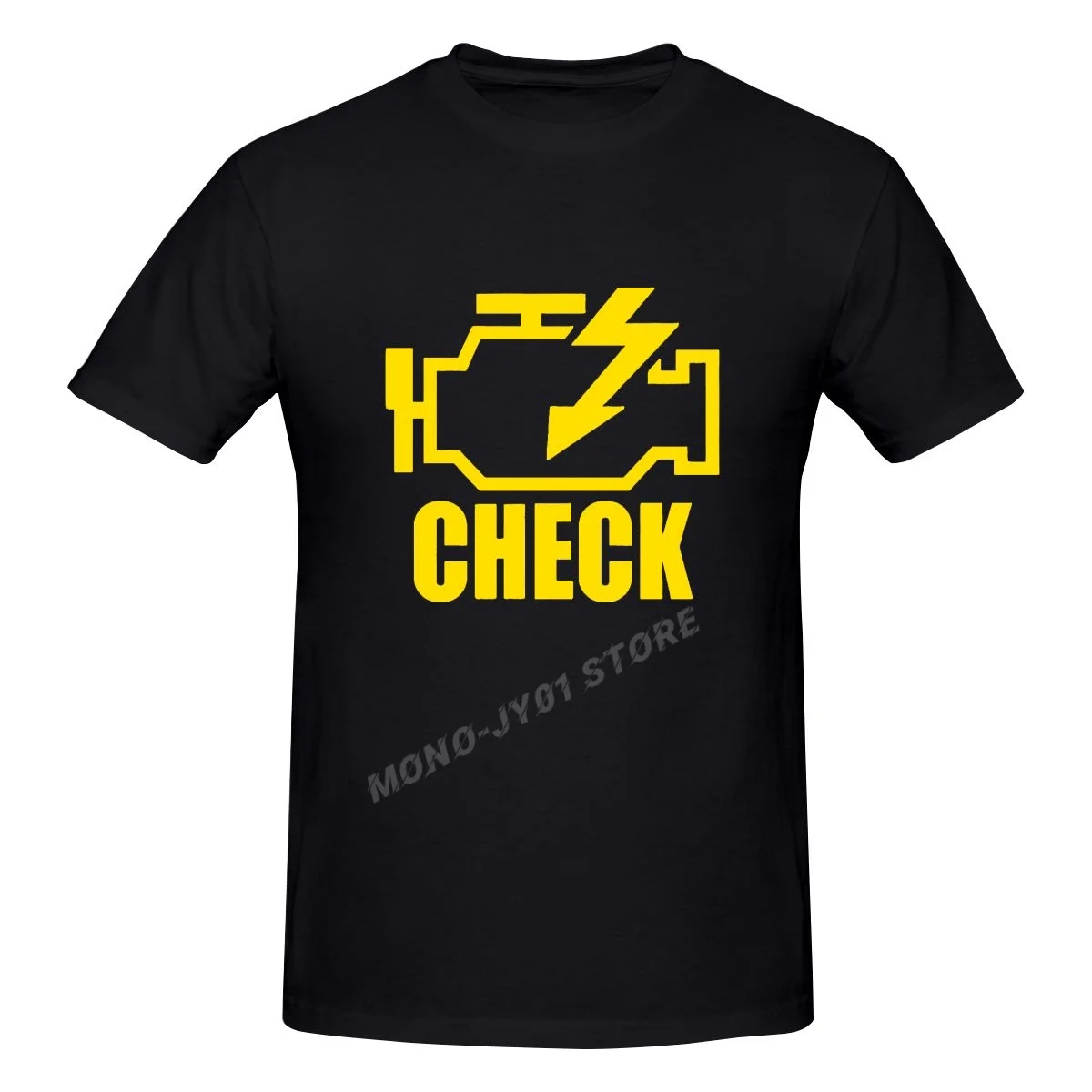 

Mechanic Auto Repair Check Engine Light T-Shirt Funny Birthday Gift For Men Daddy Father Husband Short Sleeve Cotton T Shirt Tee