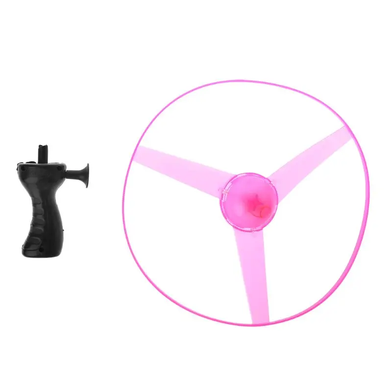 

2022 New LED Flashing Plastic Pull String Flying Saucer Propeller Toy Disc Helicopter New