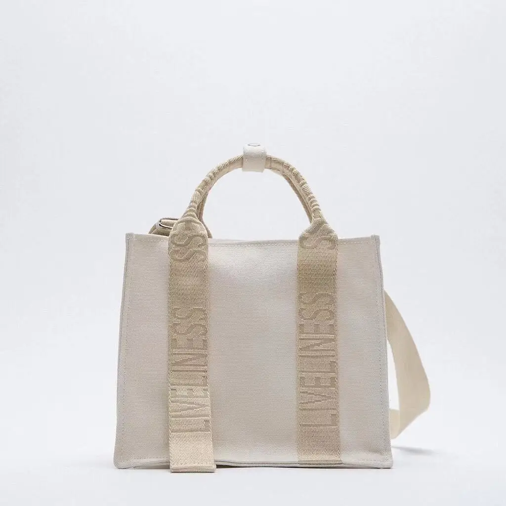 

Сумка женская холщовая с принтом, миниатюрный саквояж для покупок, простая повседневная сумочка-тоут на плечо, чемоданчик кросс-боди, 2021