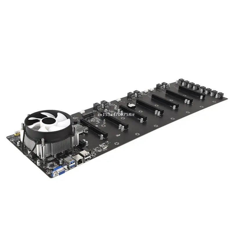 

Материнская плата ETH B75 с кулером ЦП G530, VGA 8 PCIE, расстояние между графическими картами 65 мм, Прямая поставка