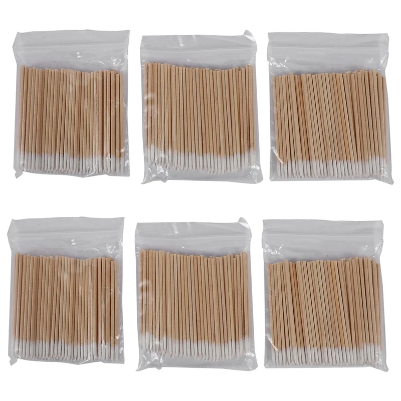 

600Pcs Cosmetics Permanent Makeup Health Care Ear Jewelry Cleaning Stick Bud Tip Kapok Head Cotton Swab