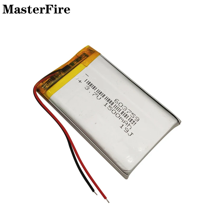 

603759 3.7V 1500mah Rechargeable Lithium Polymer Battery Cell for GPS Navigator Fingerprint Lock Electronic Toy Breast Pump